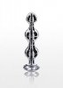 Diamond Star Beads Large Silver